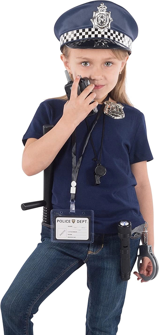 Police Officer Costume for Kids – Hat, Badge, Handcuffs & More